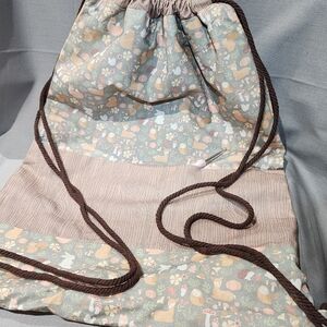Handmade Forest Drawstring Backpack